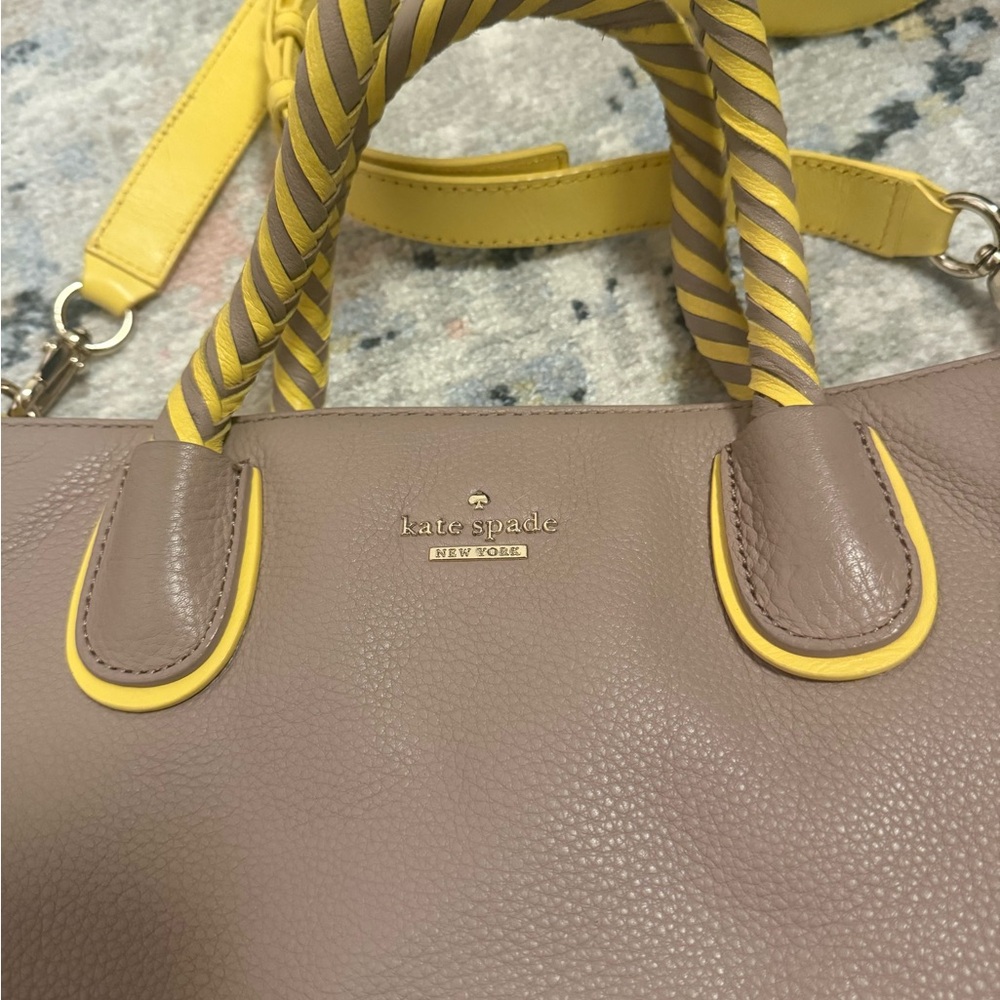 Kate Spade Taupe and Yellow Women's Bag - Picture 3 of 13